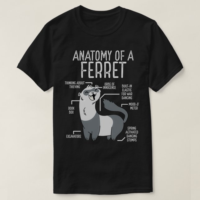 Anatomy of a ferret Essential TShirt  (Design Front)