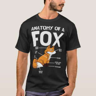 Anatomy Of A Fox Foxes Animal Wild Zoo Classic Cut T-Shirt