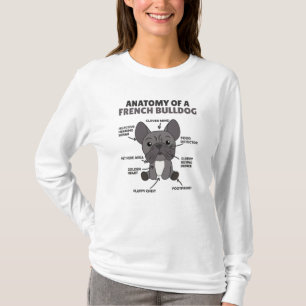 Anatomy Of A French Bulldog Dogs Funny Puppy T-Shirt