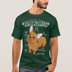 Anatomy Of A Frenchie French Bulldog T-Shirt