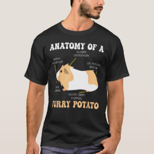 Anatomy Of A Furry Potato Guinea Pig  Clothing 1 T-Shirt