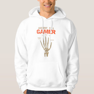 Anatomy of a Gamer Skeleton Hand Keyboard T-Shirt Hoodie