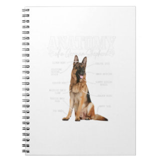 Anatomy Of A German Shepherd Funny Cute Dog Mom Da Notebook