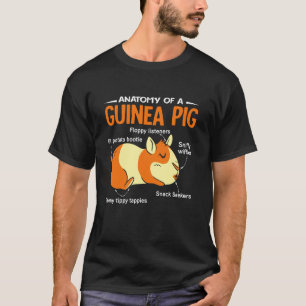 Anatomy of a Guinea Pig - Cute Cavy Guinea Pigs Lo T-Shirt