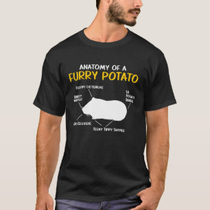 Anatomy Of A Guinea Pig Funny Furry Potato Pet Gif T-Shirt