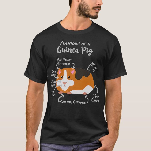 Anatomy of a Guinea Pig Premium  T-Shirt (Front)