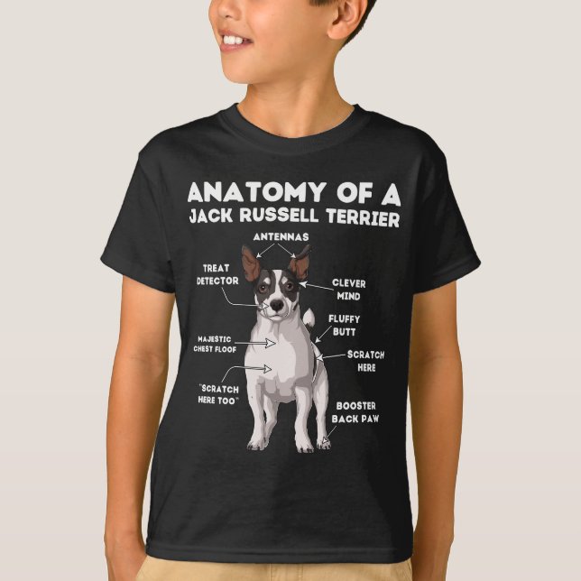 Anatomy of a Jack Russell Terrier T-Shirt (Front)