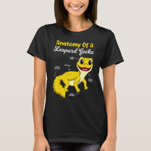 Anatomy Of A Leopard Gecko Tiny Dinosaur As Pet T-Shirt