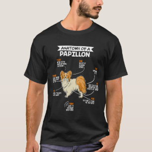 Anatomy Of A Papillon Dog Puppy T-Shirt