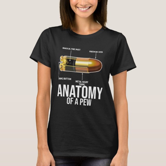 Anatomy Of A Pew Security and Protect  Present T-Shirt (Front)