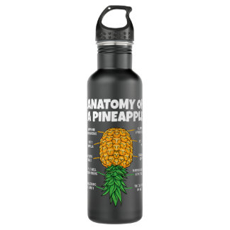 Anatomy Of A Pineapple Swinger Funny Upside Down P 710 Ml Water Bottle