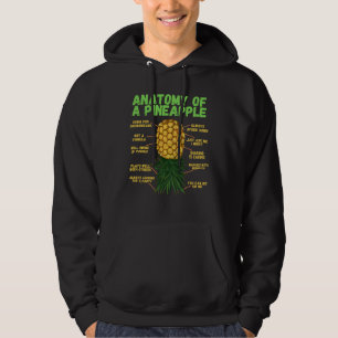 Anatomy Of A Pineapple Upside Down Pineapple Hoodie