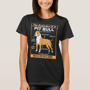 Anatomy Of A Pit Bull For Moms T-Shirt