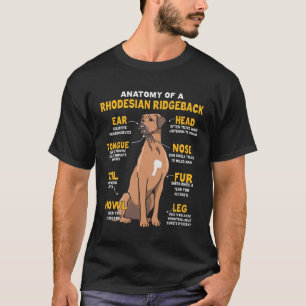 Anatomy Of A Rhodesian Ridgeback For Dog T-Shirt