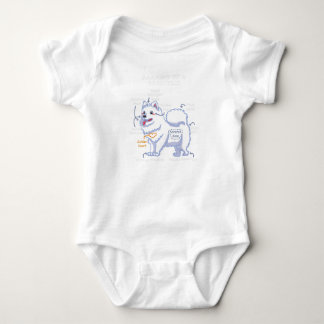 Anatomy Of A Samoyed Funny Dog Body Baby Bodysuit