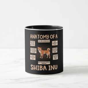 Anatomy Of A Shiba Inu Funny Puppy Gift Mug