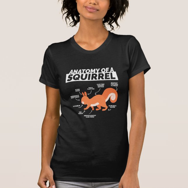Anatomy Of A Squirrel T-Shirt (Front)