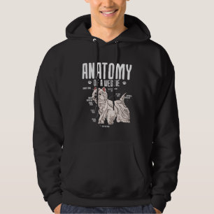 Anatomy Of A West Highland White Terrier Hoodie