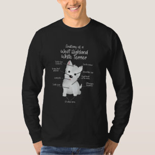 Anatomy of a West Highland White Terrier Westie Do T-Shirt