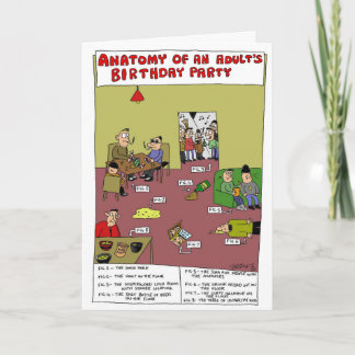 Anatomy of an Adult's Birthday Party Sam Backhouse Card