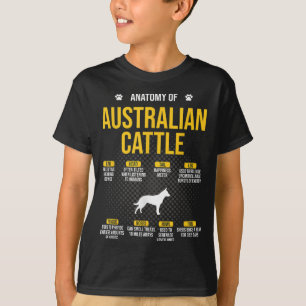Anatomy Of Australian Cattle Dog Lover T-Shirt
