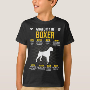 Anatomy Of Boxer Dog Lover T-Shirt