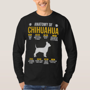 Anatomy Of Chihuahua Funny Dog T-Shirt