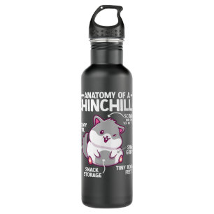 Anatomy Of Chinchilla Chinchilla  710 Ml Water Bottle
