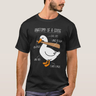Anatomy of Goose Farm Duck Honk Bonk Gander Funny  T-Shirt