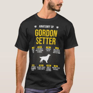 Anatomy Of Gordon Setter Dog Lover T-Shirt