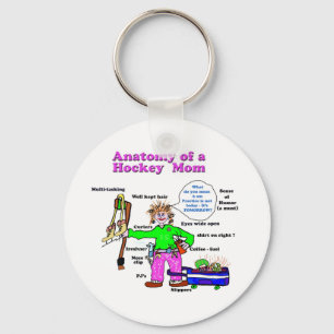 Anatomy of Hockey Mom Key chain