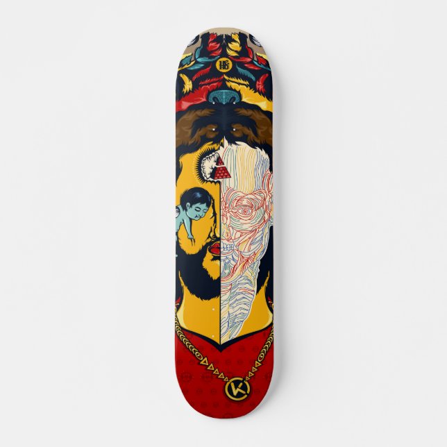 Anatomy of Jesus skateboard (Front)