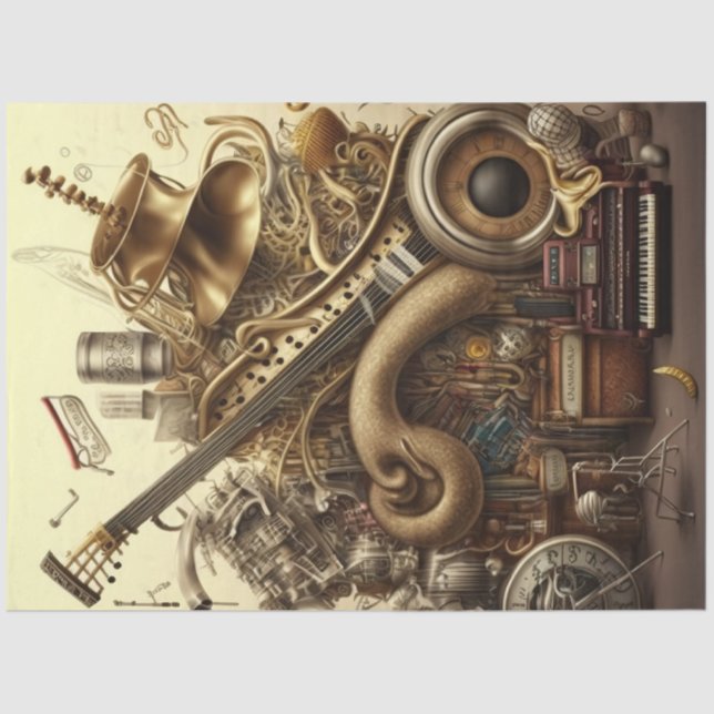 Anatomy of Music Series Design 3 Tissue Paper (Front)