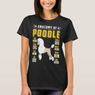 Anatomy Of Poodle Dog Poodle Mom Dad T-Shirt