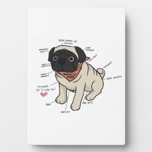 Anatomy Of Pug Dog Chart Plaque