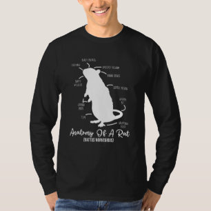 Anatomy Of Rat For Any Rat Lovers And Pet Rat Owne T-Shirt