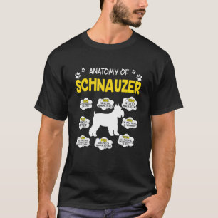 Anatomy Of Schnauzer Dog T-Shirt