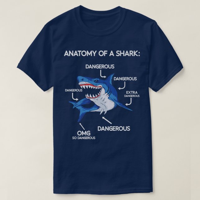 Anatomy of Shark T-Shirt (Design Front)