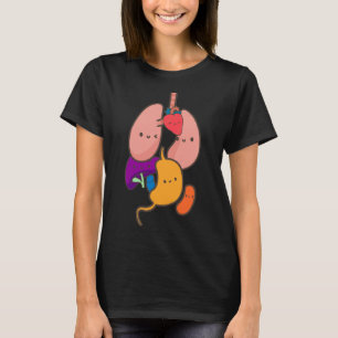Anatomy Physiology Heart Lungs Vital Organs Illust T-Shirt