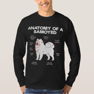 Anatomy Samoyed Dog Dog Lover Dogs Doggy Samoyed D T-Shirt