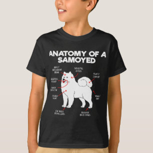 Anatomy Samoyed Dog Dog Lover Dogs Doggy Samoyed D T-Shirt