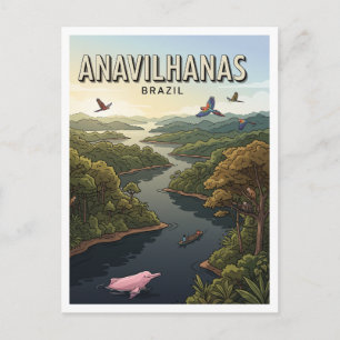 Anavilhanas Archipelago Novo Airão Brazil Postcard