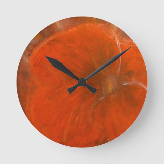 Anca Sofia Decorative Art: Inlove poppy Round Clock (Front)