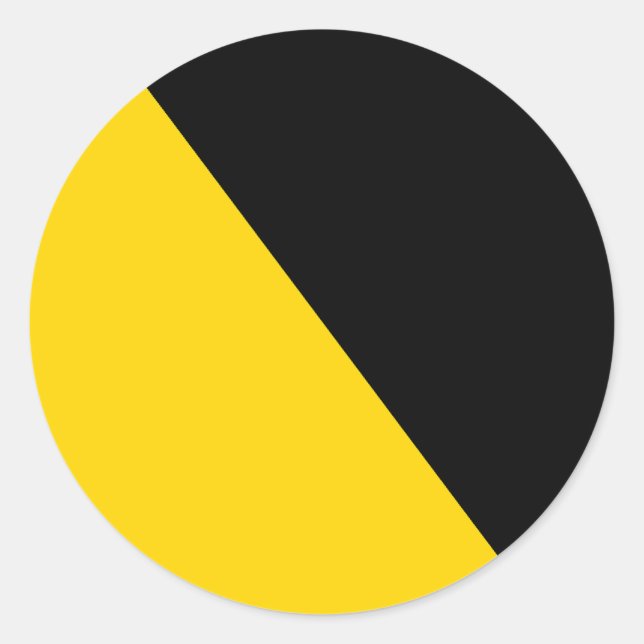 Ancap Anarchocapitalist Flag Classic Round Sticker (Front)