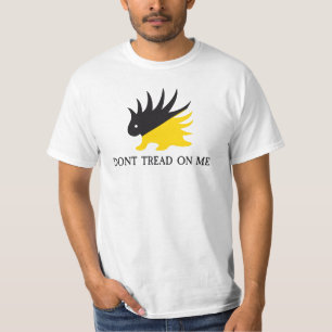 Ancap flag Porcupine logo Gadsden flag parody meme T-Shirt