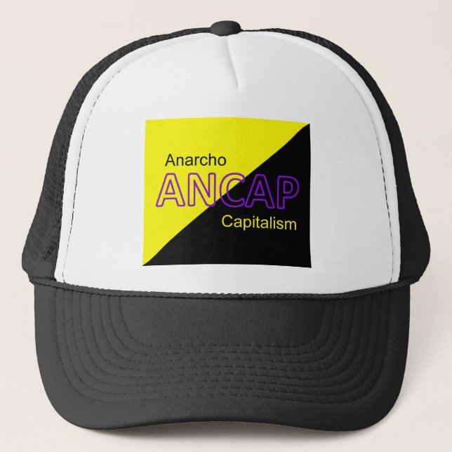 ANCAP Yellow and Black Flag Trucker Hat (Front)