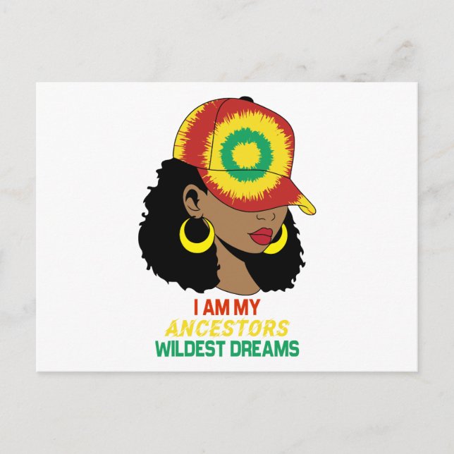  Ancestors Wildest Dreams Black History Month Holiday Postcard (Front)