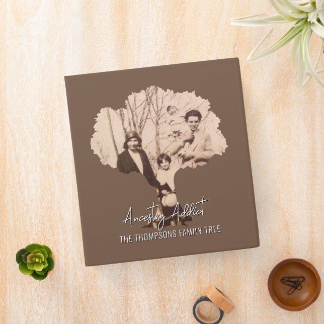 Ancestry Addict Photo Family Tree with Name Binder (In Situ)