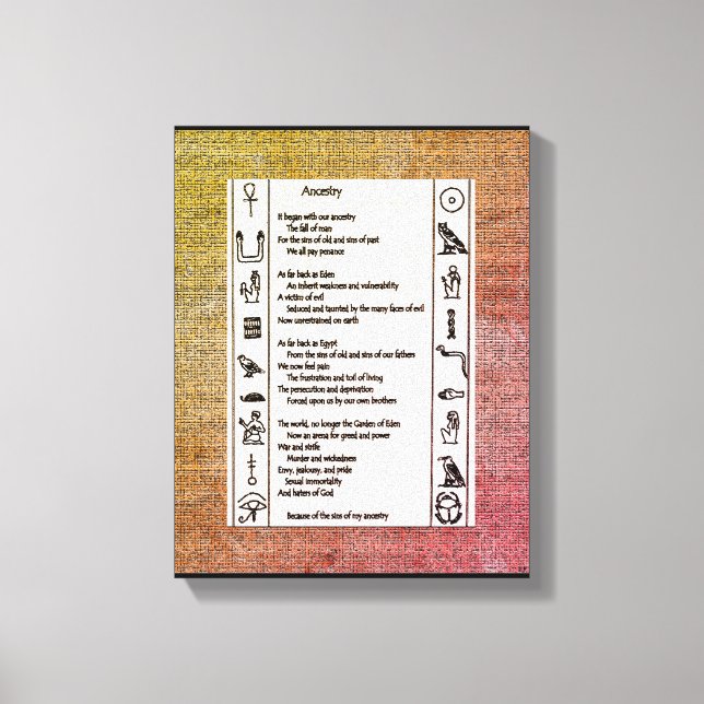 Ancestry Canvas Print (Front)