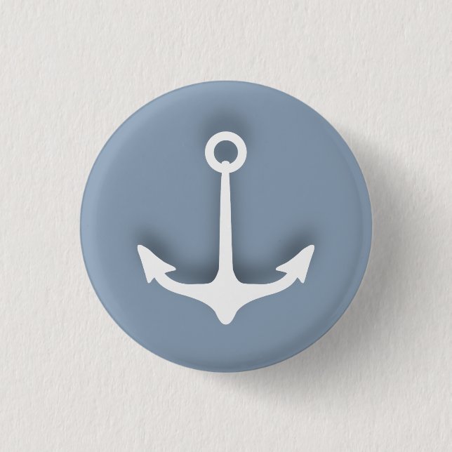 Anchor 1 Inch Round Button (Front)